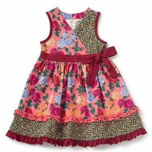 Matilda Jane Size 8 Ruffle Hem Dress - Floral Multi Printed